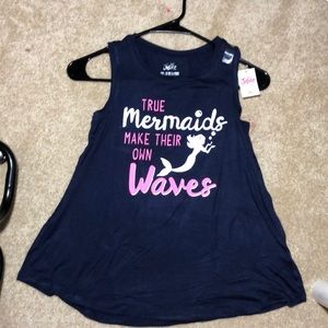 “Mermaids Make Their Own Waves” tank top